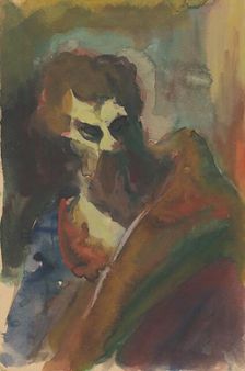 Man's head , 1940/1944. Creator: Ján Novák