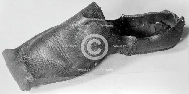 Man's Horned Toe Shoe, England, 16th century. Creator: Unknown.