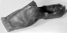 Man's Horned Toe Shoe, England, 16th century. Creator: Unknown