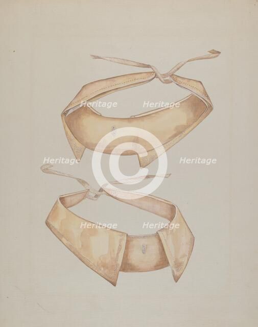 Man's Linen Collar, c. 1937. Creator: Verna Tallman.