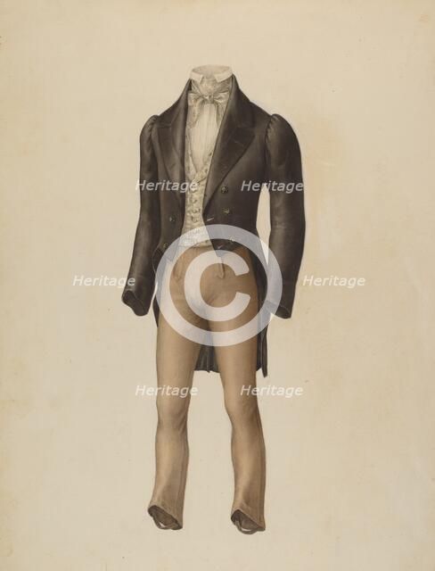 Man's Suit, 1935/1942. Creator: Henry De Wolfe.