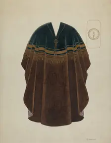 Manta or Poncho, c. 1936. Creator: Syrena Swanson