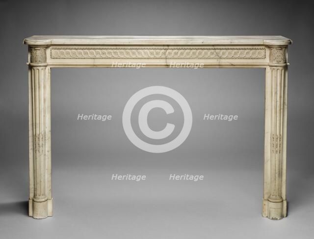 Mantel and Hearth , c. 1770-1790. Creator: Unknown.