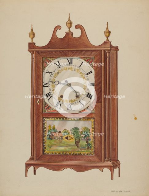 Mantel Clock, c. 1937. Creator: Francis Law Durand.