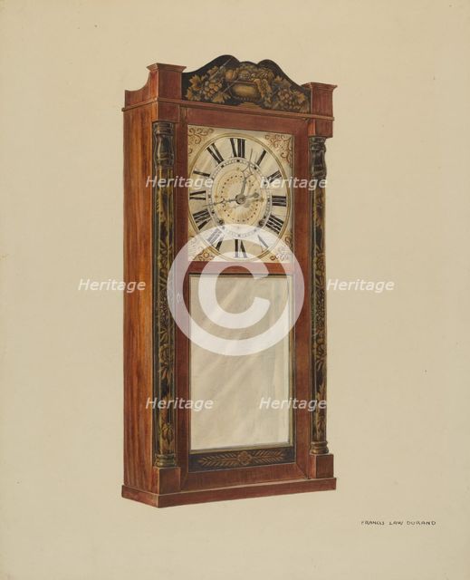 Mantel Clock, c. 1938. Creator: Francis Law Durand.