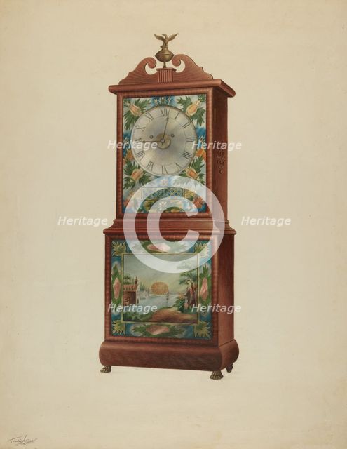 Mantel Clock, c. 1938. Creator: Frank Wenger.