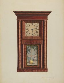Mantel Clock, c. 1939. Creator: Ernest A Towers Jr