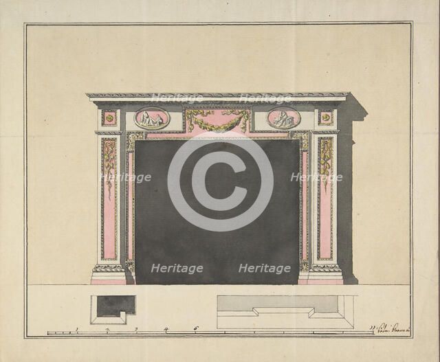 Mantel Design, ca. 1775. Creator: Anon.