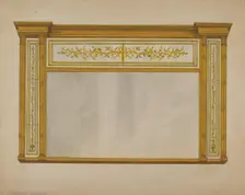 Mantel Looking Glass, c. 1937. Creator: Arthur Johnson