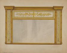 Mantel Looking Glass, c. 1937. Creator: Arthur Johnson