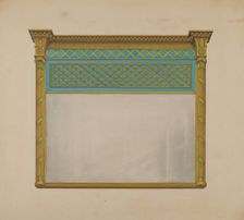 Mantel Looking Glass, c. 1937. Creator: Arthur Johnson
