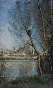 Mantes (le matin) , ca 1866. Creator: Corot, Jean-Baptiste Camille (1796-1875)