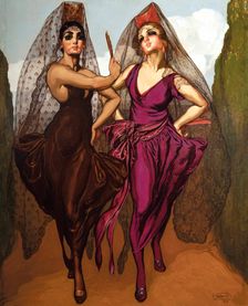 Mantillas, 1915. Creator: Néstor, (Néstor Martín-Fernández de la Torre) (1887-1938)