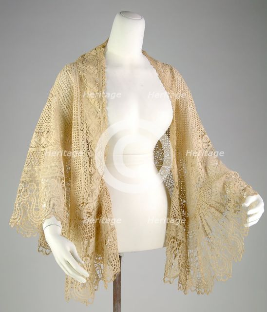 Mantle, Maltese, ca. 1860. Creator: Unknown.