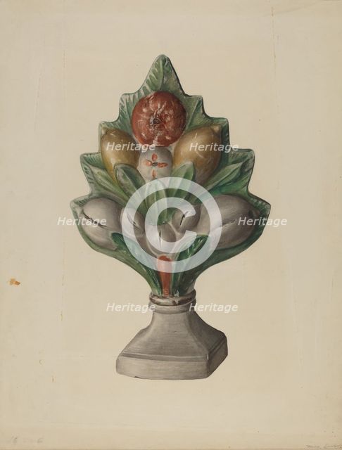 Mantle Ornament, 1935/1942. Creator: Mina Lowry.
