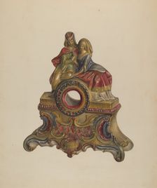 Mantle Ornament, c. 1938. Creator: Mina Lowry