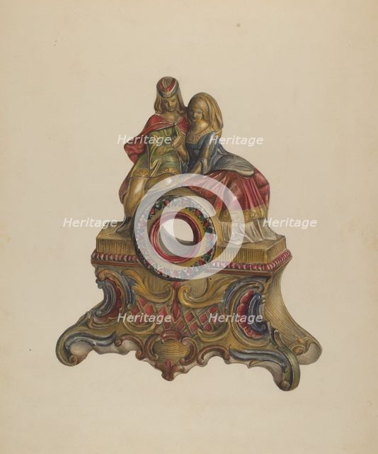 Mantle Ornament, c. 1938. Creator: Mina Lowry.