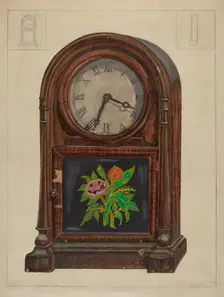 Mantle Clock, c. 1936. Creator: John Cutting