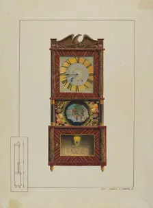 Mantle Clock, c. 1938. Creator: Ernest A Towers Jr