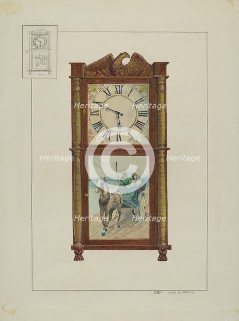 Mantle Clock, c. 1938. Creator: John B. Moll.