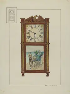 Mantle Clock, c. 1938. Creator: John B. Moll