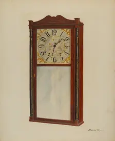Mantle Clock, c. 1938. Creator: Richard Taylor
