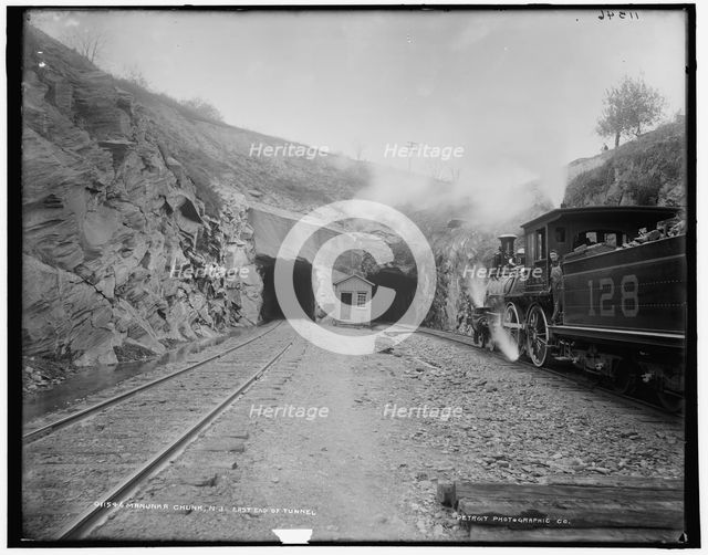 Manunka Chunk, N.J., east end of tunnel, between 1890 and 1901. Creator: Unknown.