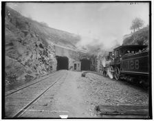 Manunka Chunk, N.J., east end of tunnel, between 1890 and 1901. Creator: Unknown