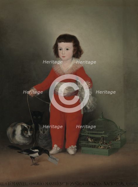 Manuel Osorio Manrique de Zuñiga (1784-1792), 1787-88. Creator: Francisco Goya.