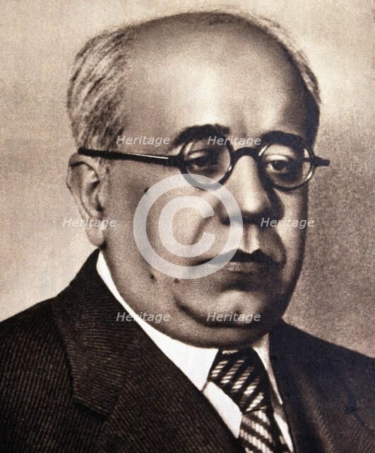 Manuel Azaña (1880-1940), Spanish politician and writer, was president of government and Presiden…