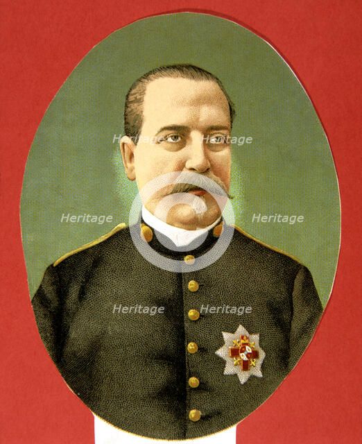 Manuel Cassola (1838-1890) Spanish military, lithography.