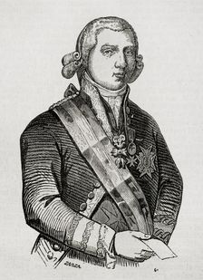 Manuel de Godoy y Alvarez de Faria, (1767-1851), Spanish politician, 1853. Creator: Eusebio Zarza