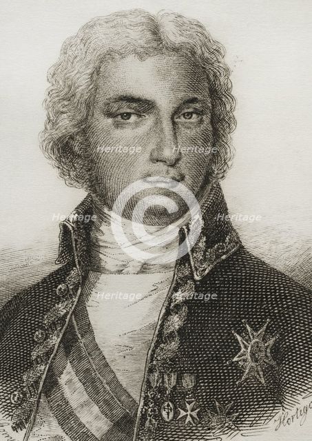 Manuel de Godoy y Alvarez de Faria, Spanish politician, 1851.  Creator: Pedro Hortigosa.