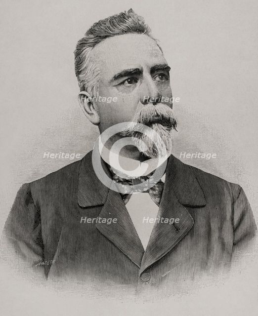 Manuel Ferraz de Campos Sales (1841-1913), Brazilian politician, President of Brazil, 1898. Creator: Benigno Matute Parga.