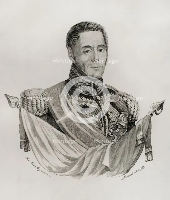 Manuel Lorenzo (1785-1847), Spanish military and politician, 1842. Creator: Jose Gomez.
