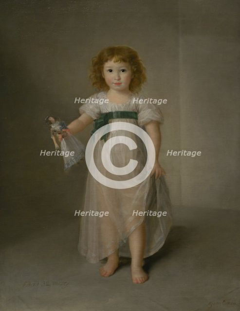 Manuela Isidra Téllez-Girón, future Duchess of Abrantes, 1797. Creator: Agustin Esteve y Marqués.