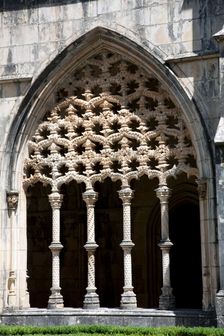 Manueline decoration, cloister of King John I, Monastery of Batalha, Batalha, Portugal, 2009. Creator: Samuel Magal