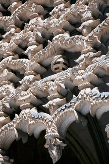 Manueline decoration, cloister of King John I, Monastery of Batalha, Batalha, Portugal, 2009. Creator: Samuel Magal