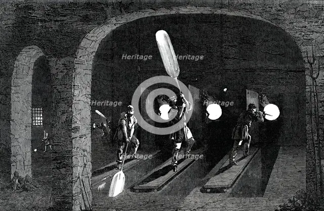 Manufacture of Glass for "The Crystal Palace"...Birmingham, 1850. Creator: S Read.