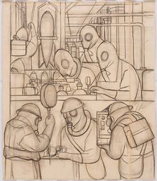 Manufacture of Poisonous Gas Bombs, 1932. Creator: Diego Rivera