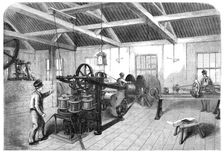 Manufacture of the Atlantic Submarine Cable, at Glass, Elliott, and Co.'s Works, East..., 1857. Creator: Unknown