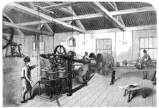 Manufacture of the Atlantic Submarine Cable, at Glass, Elliott, and Co.'s Works, East..., 1857. Creator: Unknown