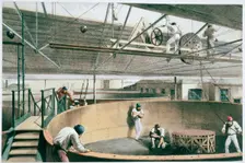 Manufacturing the transatlantic telegraph cable, c1865 (1866). Creator: Robert Dudley
