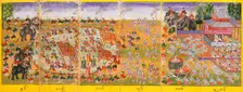 Manuscript with Festival Scenes (image 2 of 2), c1860. Creator: Unknown