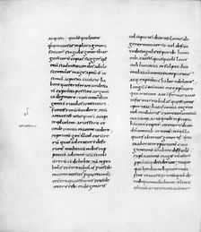 Manuscript copy of Cicero's "De Oratore", 9th century. Creator: Lupus of Ferrières