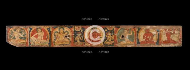 Manuscript Cover with Avalokiteshvara (The Bodhisattva of Infinite Compassion), 12th century. Creator: Unknown.