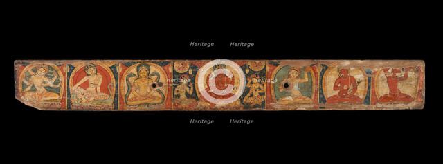 Manuscript Cover with Avalokiteshvara (The Bodhisattva of Infinite Compassion), 12th century. Creator: Unknown.