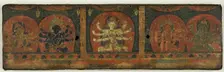 Manuscript Cover from the Five Protectors (Pancharaksha), 13th century. Creator: Unknown