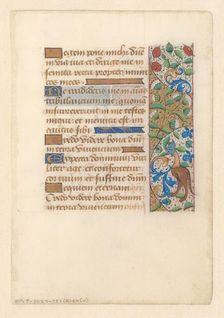 Manuscript from a psalter or book of hours, c.1450-c.1499. Creator: Anon