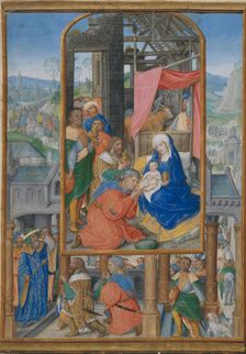 Manuscript Illumination with Adoration of the Magi, ca. 1515-25. Creator: Gerard Horenbout